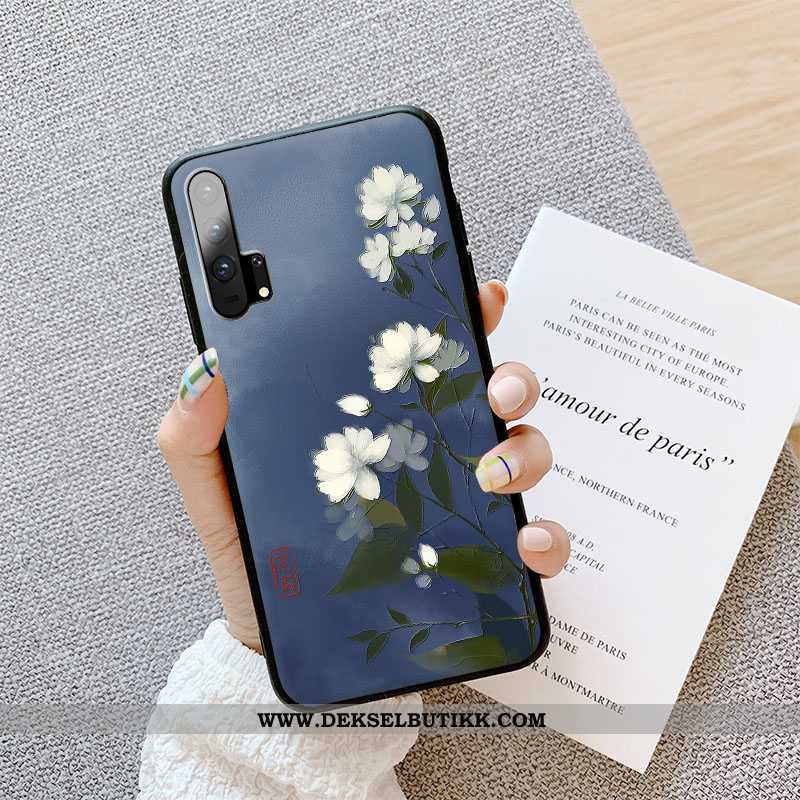 Deksel Honor 20 Pro Beskyttelse Kunst Alt Inkludert Anti-fall Mørkeblå, Etui Honor 20 Pro Nubuck Til