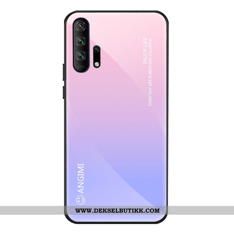 Deksel Honor 20 Pro Silikon Monokrom Trend Av Personlighet Rosa, Etui Honor 20 Pro Beskyttelse Billi