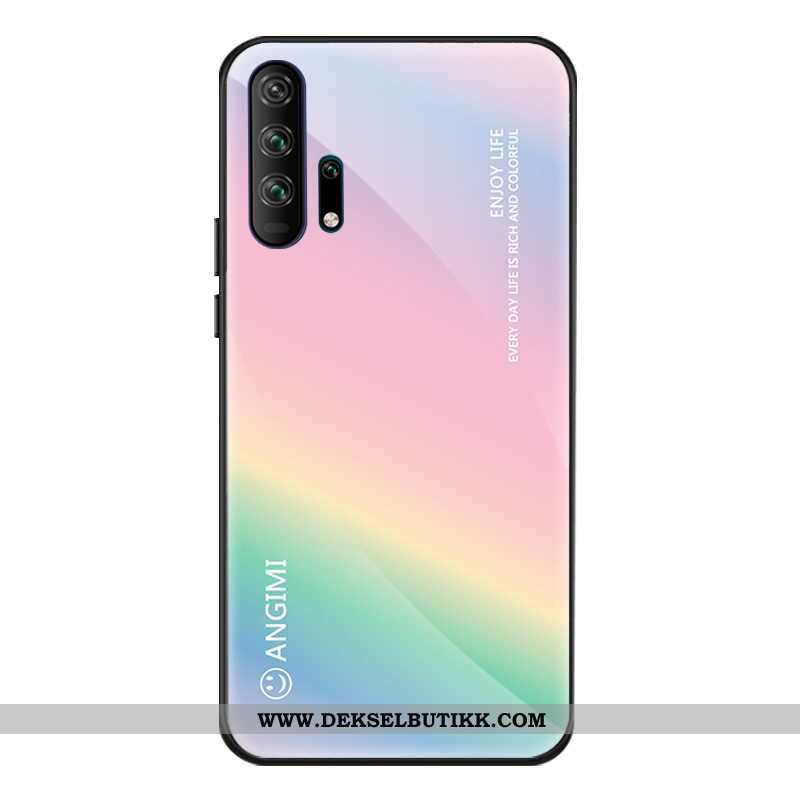 Deksel Honor 20 Pro Silikon Monokrom Trend Av Personlighet Rosa, Etui Honor 20 Pro Beskyttelse Billi