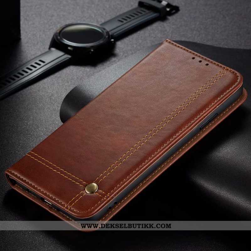 Deksel Honor 30 Beskyttelse Business Khaki Folio, Etui Honor 30 Skinndeksel Billig