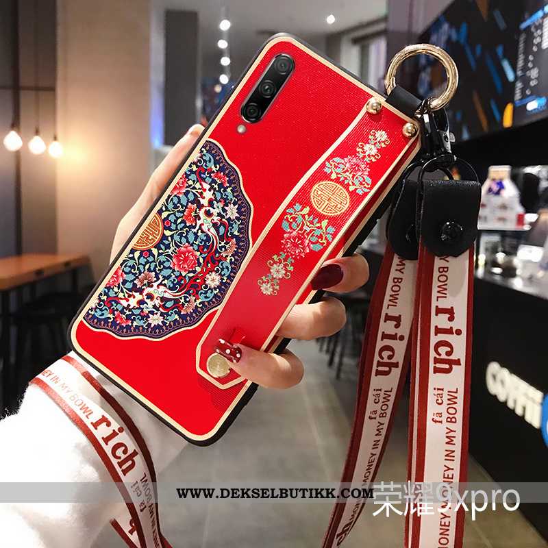 Deksel Honor 9x Pro Kreativ Mobiltelefon Hengende Ornamenter Net Red Grønn, Etui Honor 9x Pro Trend 