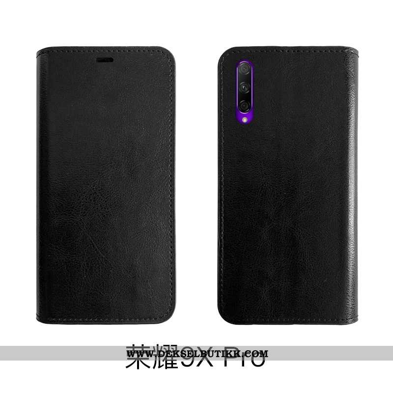 Deksel Honor 9x Pro Tynne Folio Mobiltelefon Beskyttelse Svart, Etui Honor 9x Pro Myke Tilbud