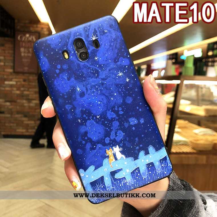 Deksel Huawei Mate 10 Myke Etui Mobiltelefon Net Red Lilla, Huawei Mate 10 Silikon Rabatt