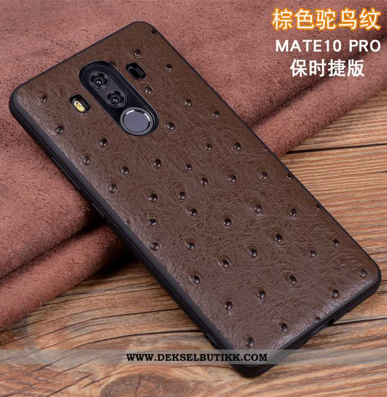 Deksel Huawei Mate 10 Pro Beskyttelse Anti-fall Mobiltelefon Svart, Etui Huawei Mate 10 Pro Skinndek