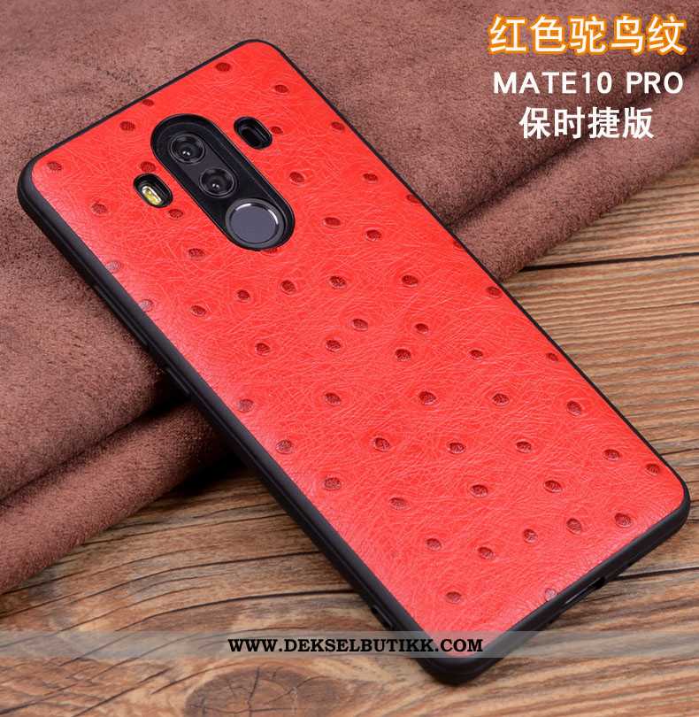 Deksel Huawei Mate 10 Pro Beskyttelse Anti-fall Mobiltelefon Svart, Etui Huawei Mate 10 Pro Skinndek