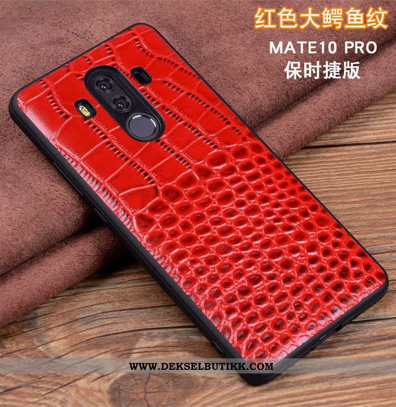 Deksel Huawei Mate 10 Pro Beskyttelse Anti-fall Mobiltelefon Svart, Etui Huawei Mate 10 Pro Skinndek