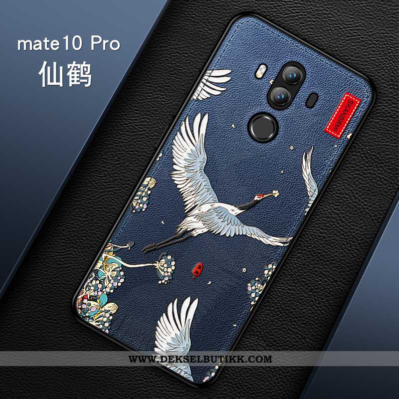 Deksel Huawei Mate 10 Pro Kreativ Hard Mote Silikon Grønn, Etui Huawei Mate 10 Pro Relieff Tilbud