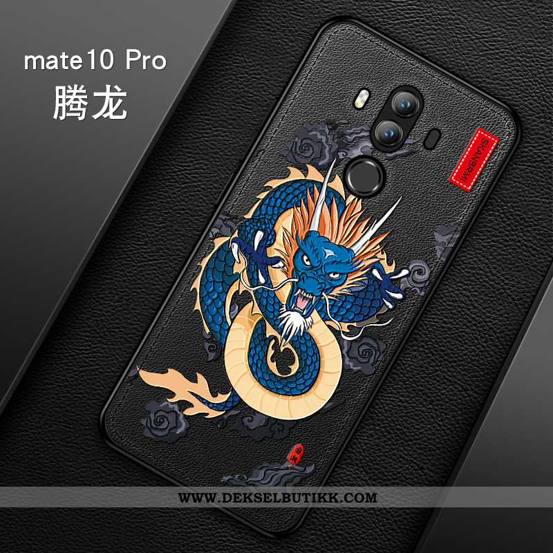 Deksel Huawei Mate 10 Pro Kreativ Hard Mote Silikon Grønn, Etui Huawei Mate 10 Pro Relieff Tilbud