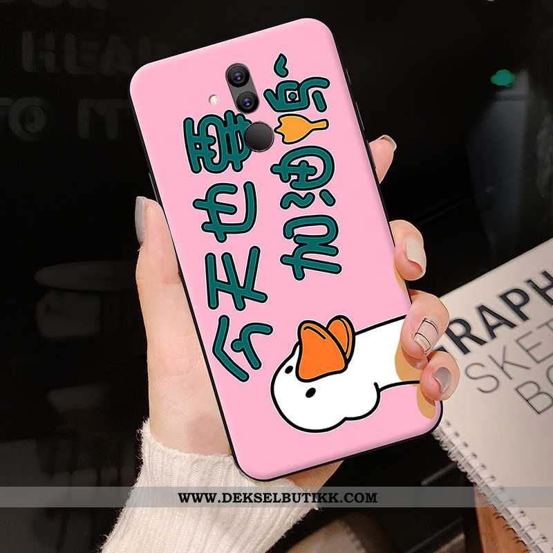 Deksel Huawei Mate 20 Lite Trend Cartoon Nubuck Ungdom Rosa, Etui Huawei Mate 20 Lite Silikon På Net