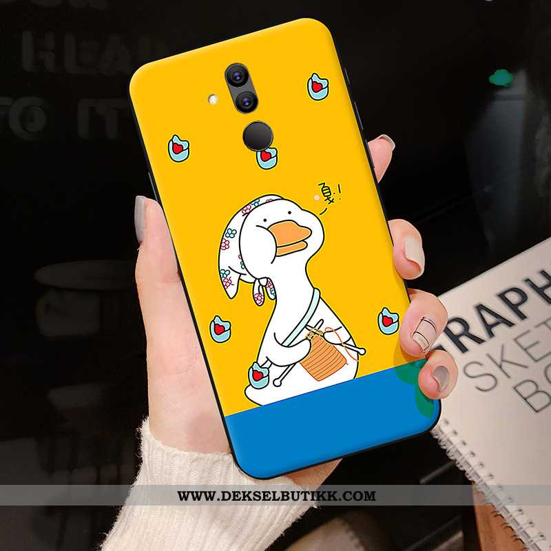 Deksel Huawei Mate 20 Lite Trend Cartoon Nubuck Ungdom Rosa, Etui Huawei Mate 20 Lite Silikon På Net