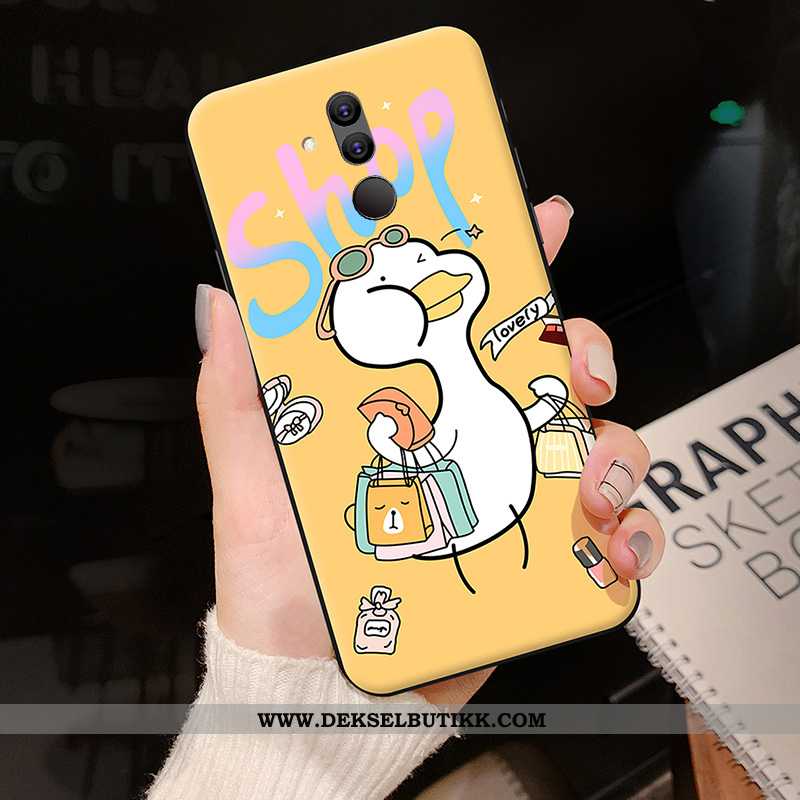 Deksel Huawei Mate 20 Lite Trend Cartoon Nubuck Ungdom Rosa, Etui Huawei Mate 20 Lite Silikon På Net