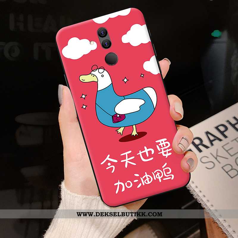 Deksel Huawei Mate 20 Lite Trend Cartoon Nubuck Ungdom Rosa, Etui Huawei Mate 20 Lite Silikon På Net