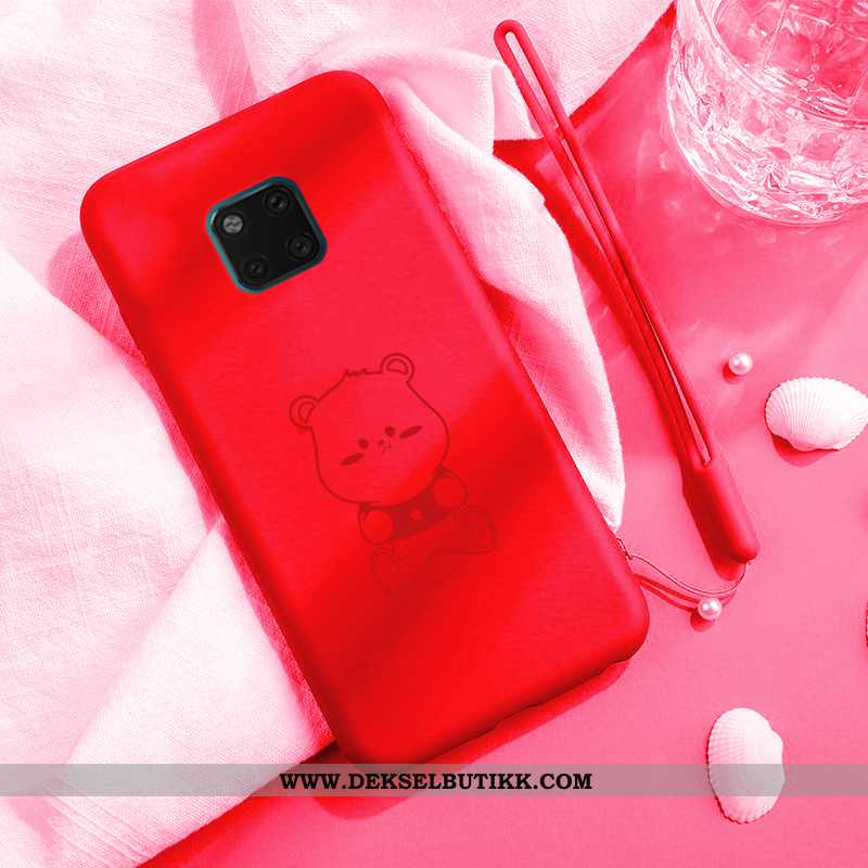 Deksel Huawei Mate 20 Pro Cartoon Net Red Silikon Lovers Rød, Etui Huawei Mate 20 Pro Vakker Tilbud