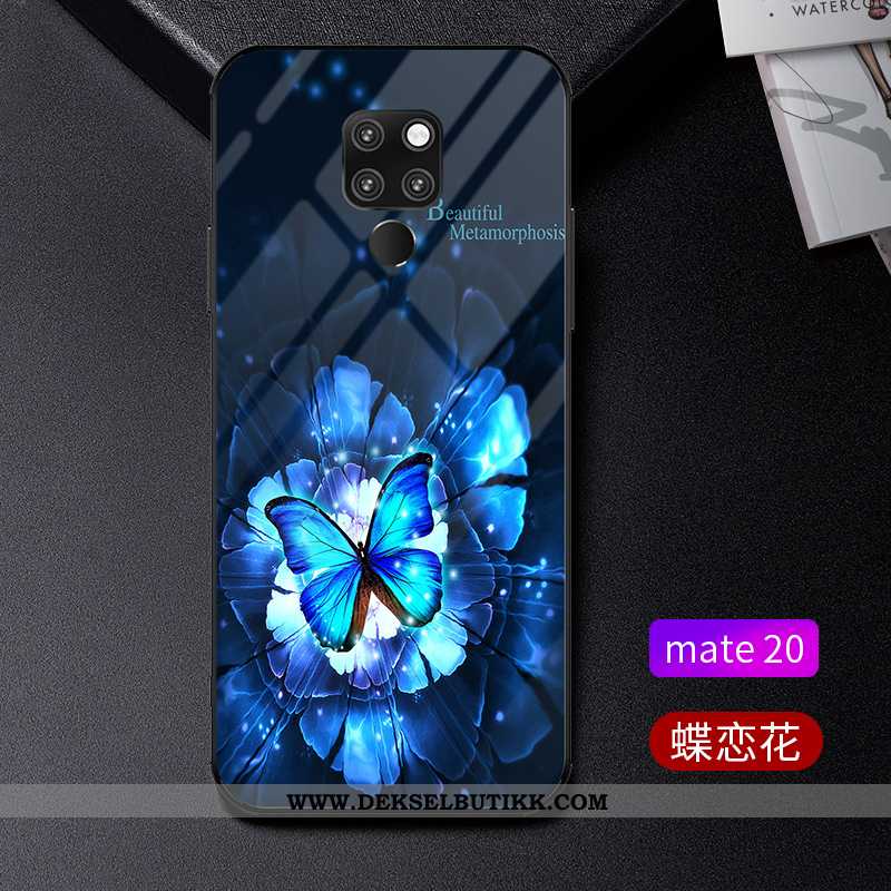 Deksel Huawei Mate 20 Tynne Trend Alt Inkludert Glass Blå, Etui Huawei Mate 20 Beskyttelse Til Salgs