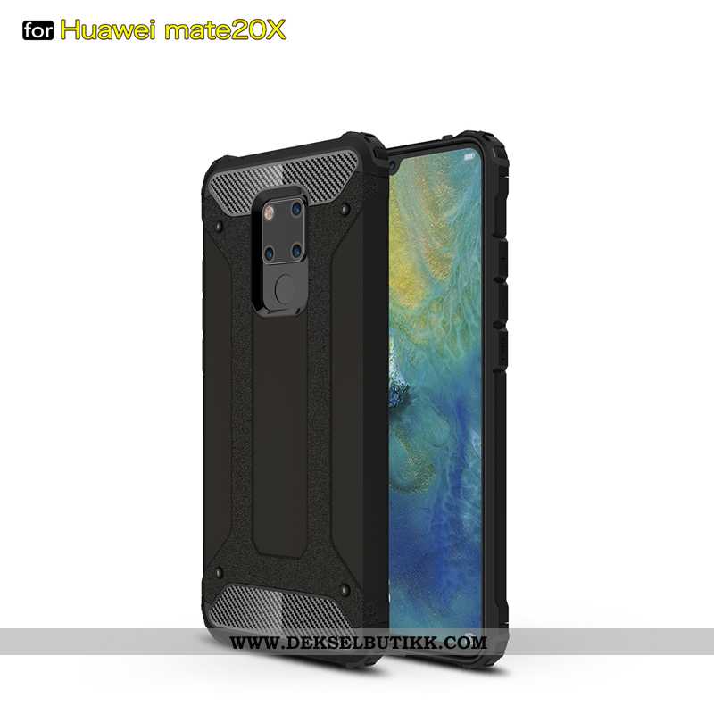 Deksel Huawei Mate 20 X Silikon Sølv Enkel Etui, Huawei Mate 20 X Beskyttelse Butikk