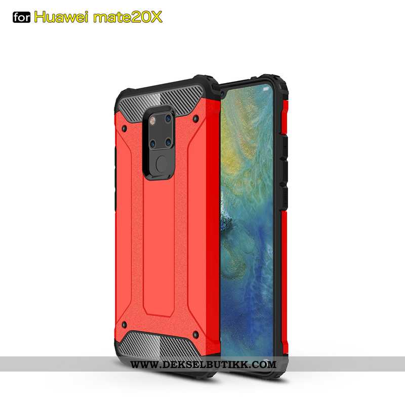 Deksel Huawei Mate 20 X Silikon Sølv Enkel Etui, Huawei Mate 20 X Beskyttelse Butikk