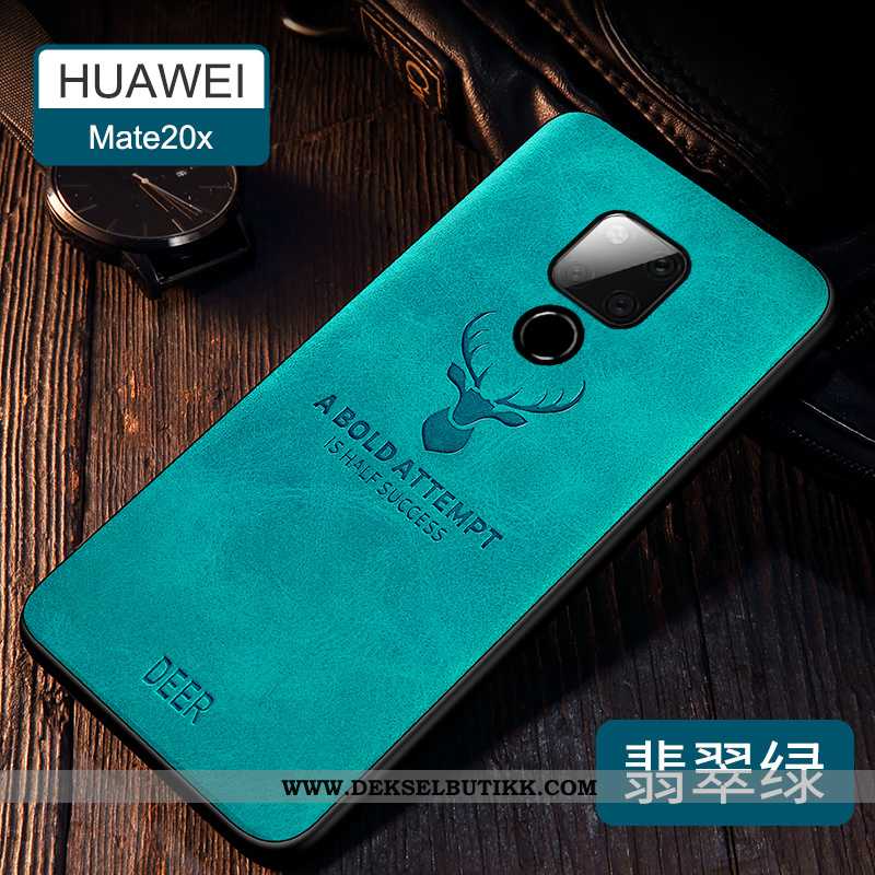 Deksel Huawei Mate 20 X Tynne Svart Trend Mønster, Etui Huawei Mate 20 X Silikon Butikk