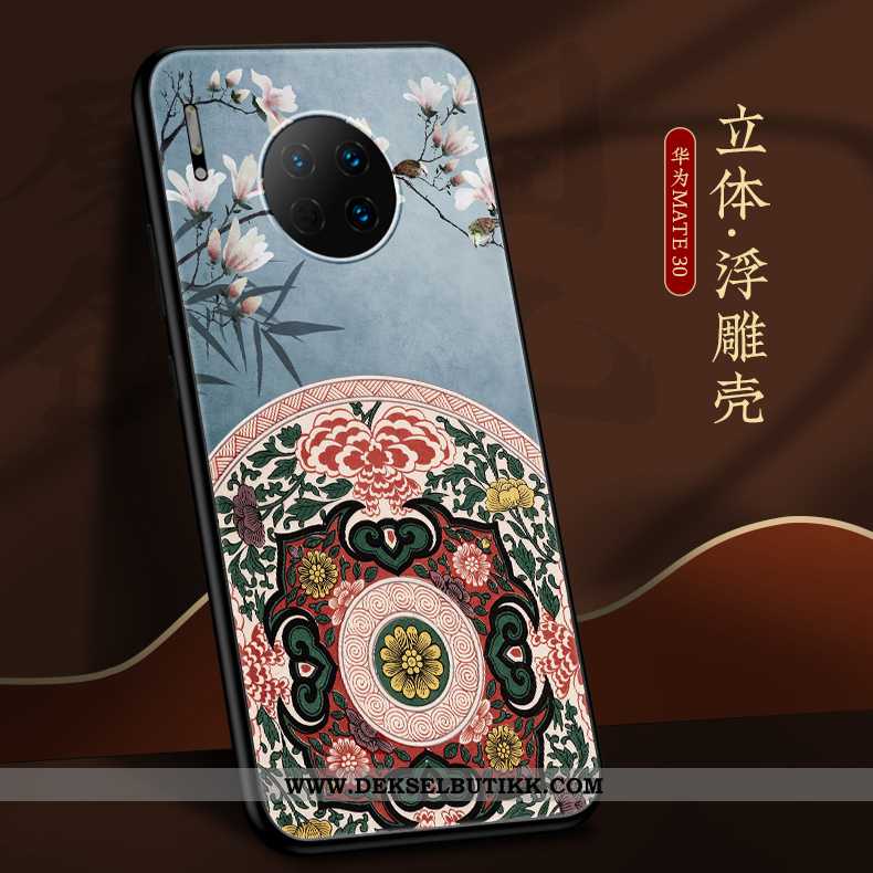 Deksel Huawei Mate 30 Hengende Ornamenter Kreativ Tynne Ultra Blå, Etui Huawei Mate 30 Av Personligh