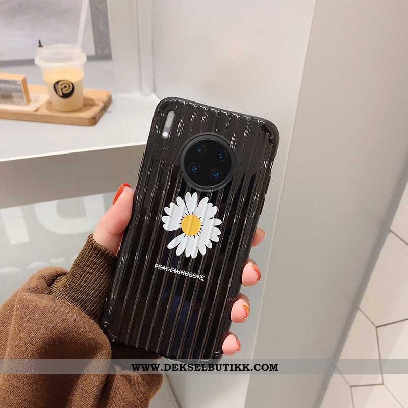 Deksel Huawei Mate 30 Pro Myke Blomster Mobiltelefon Svart, Etui Huawei Mate 30 Pro Silikon Billige