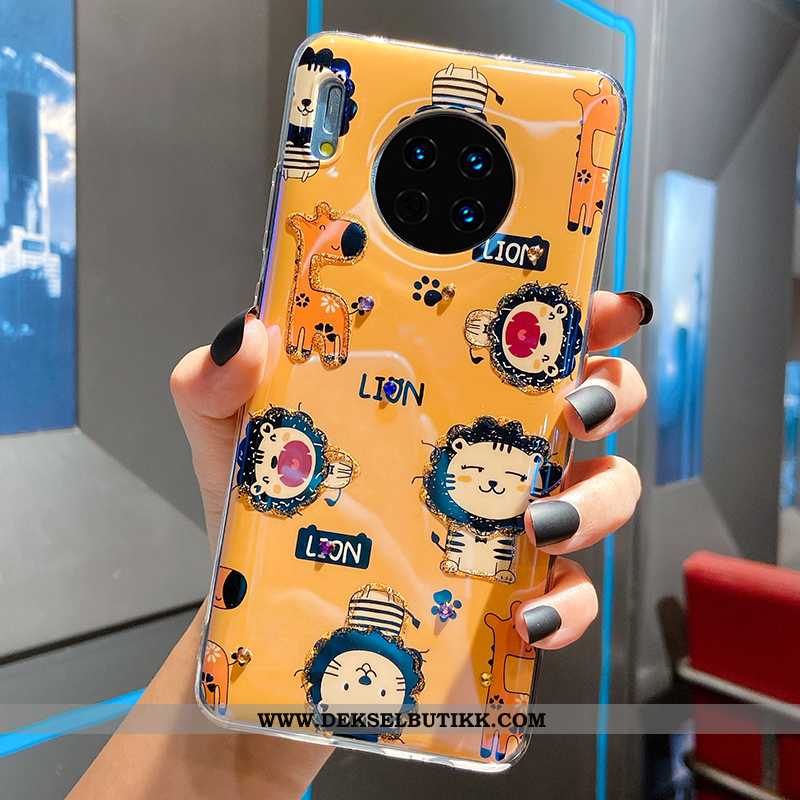 Deksel Huawei Mate 30 Pro Myke Cartoon Mobiltelefon Anti-fall Gul, Etui Huawei Mate 30 Pro Silikon B