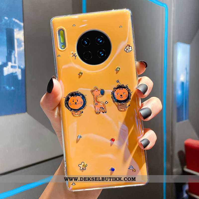 Deksel Huawei Mate 30 Pro Myke Cartoon Mobiltelefon Anti-fall Gul, Etui Huawei Mate 30 Pro Silikon B