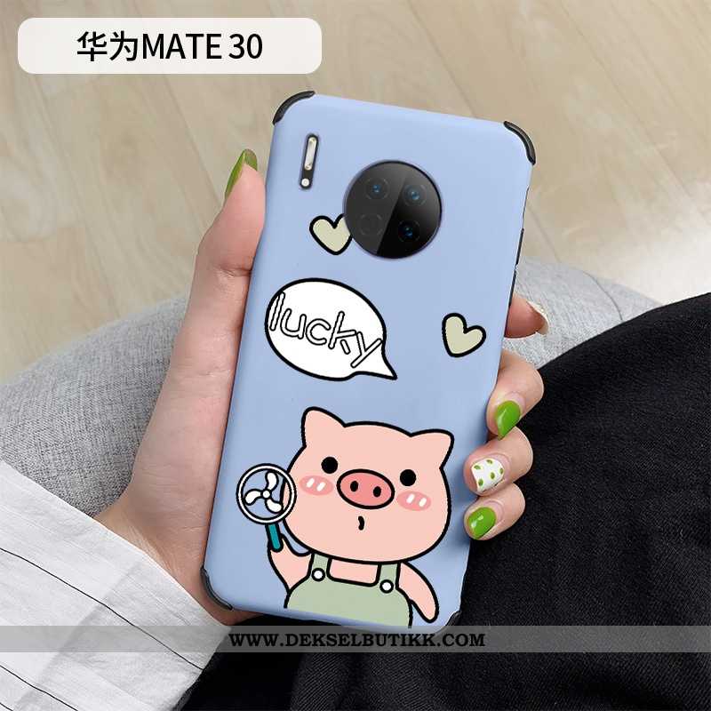 Deksel Huawei Mate 30 Silikon Mobiltelefon Cartoon Etui Blå, Huawei Mate 30 Beskyttelse Tilbud