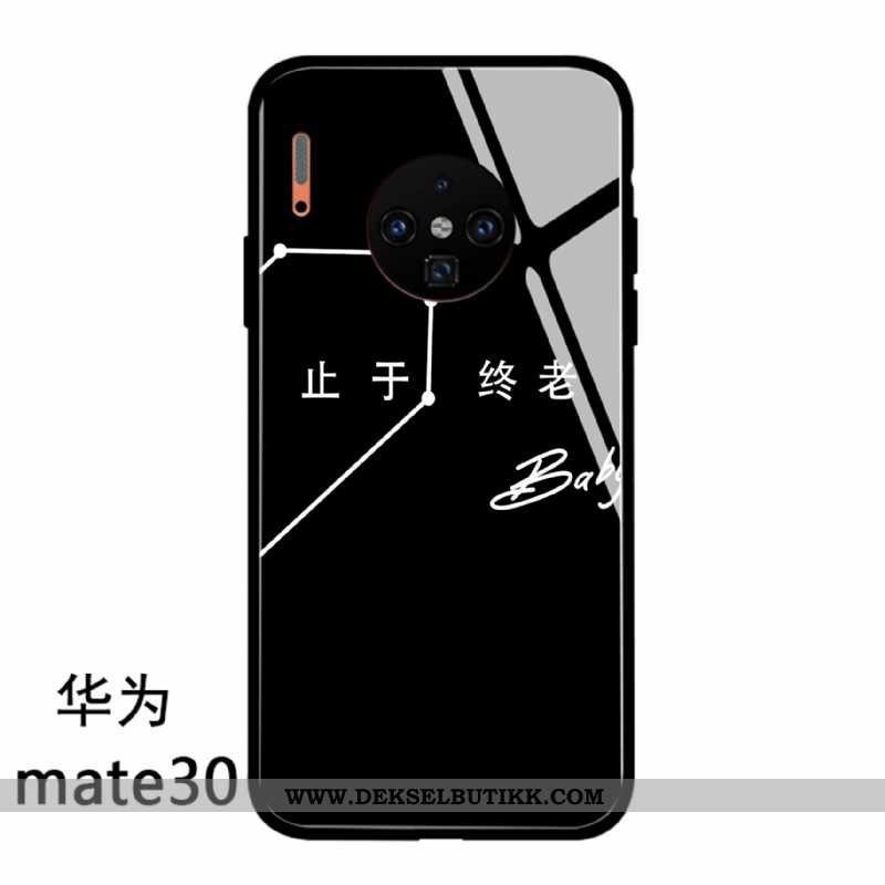 Deksel Huawei Mate 30 Trend Net Red Mobiltelefon Enkel Svart, Etui Huawei Mate 30 Beskyttelse På Net