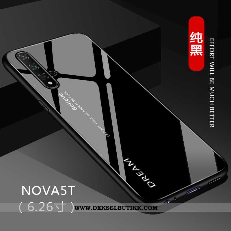 Deksel Huawei Nova 5t Beskyttelse Tilpass Etui Gradient Svart, Huawei Nova 5t Glass Tilbud