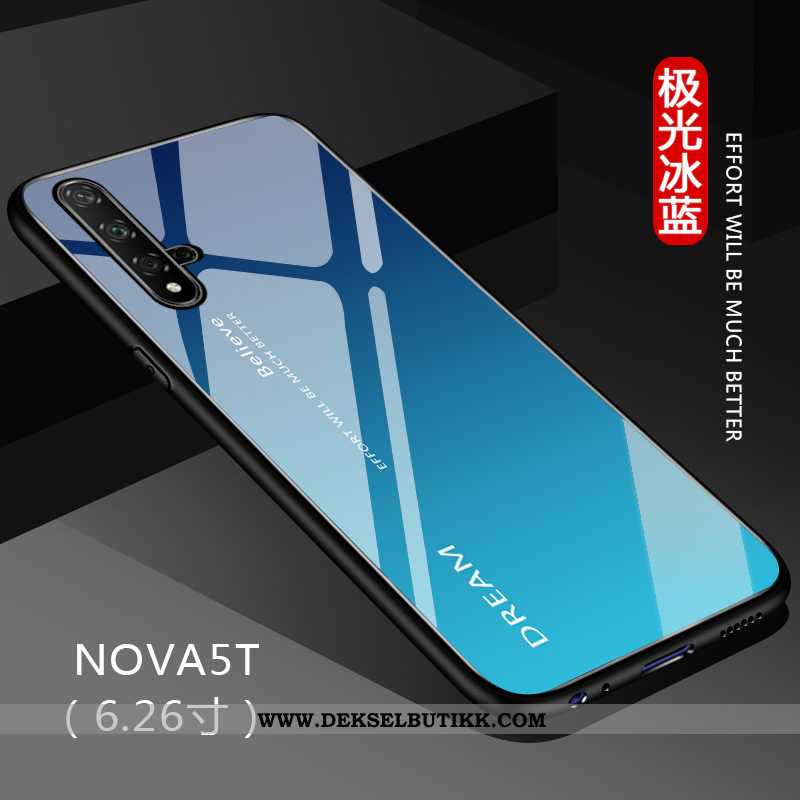 Deksel Huawei Nova 5t Beskyttelse Tilpass Etui Gradient Svart, Huawei Nova 5t Glass Tilbud