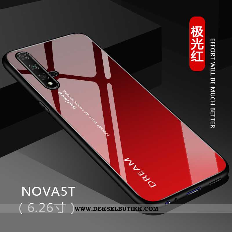 Deksel Huawei Nova 5t Beskyttelse Tilpass Etui Gradient Svart, Huawei Nova 5t Glass Tilbud