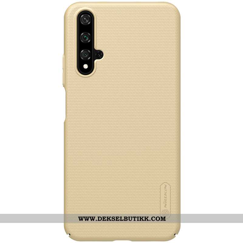 Deksel Huawei Nova 5t Nubuck Gull Lette, Etui Huawei Nova 5t Tynne Tilbud