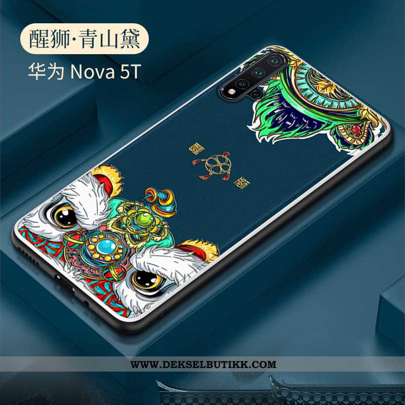 Deksel Huawei Nova 5t Tynne Silikon Net Red Rød, Etui Huawei Nova 5t Myke Kjøpe