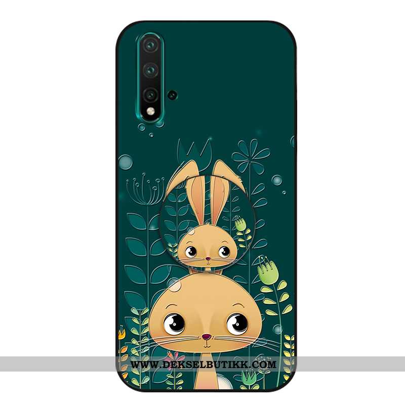 Deksel Huawei Nova 5t Vakker Cartoon Liten Mobiltelefon Grønn, Etui Huawei Nova 5t Trend Kjøpe