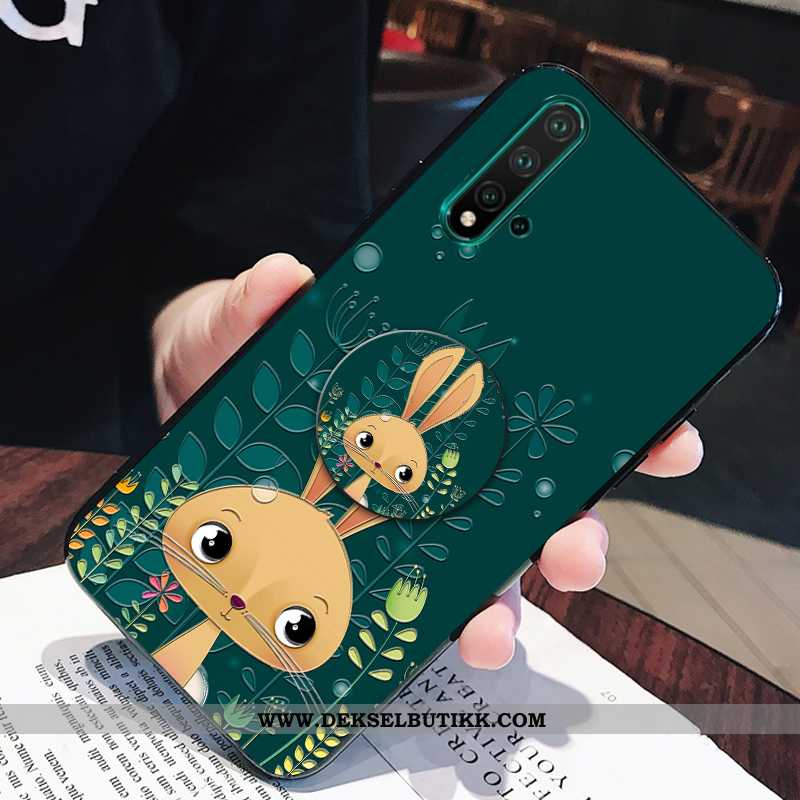 Deksel Huawei Nova 5t Vakker Cartoon Liten Mobiltelefon Grønn, Etui Huawei Nova 5t Trend Kjøpe