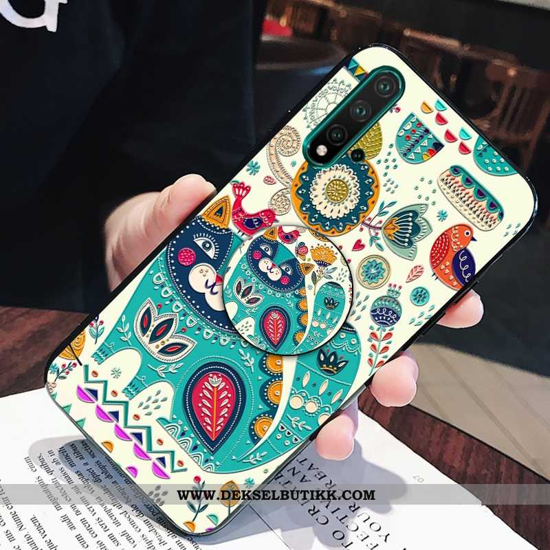 Deksel Huawei Nova 5t Vakker Cartoon Liten Mobiltelefon Grønn, Etui Huawei Nova 5t Trend Kjøpe