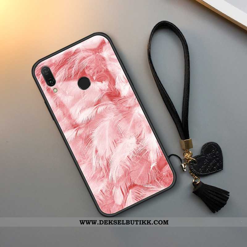 Deksel Huawei P Smart 2020 Myke Glass Net Red Rosa, Etui Huawei P Smart 2020 Silikon Butikk