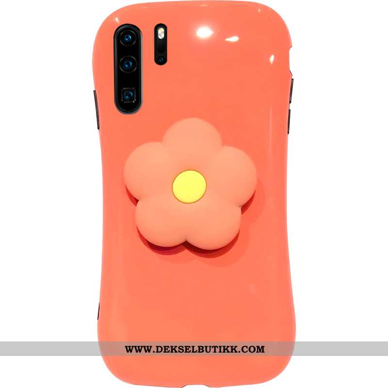 Deksel Huawei P20 Av Personlighet Orange Blomster Oransje, Etui Huawei P20 Kreativ Kjøpe