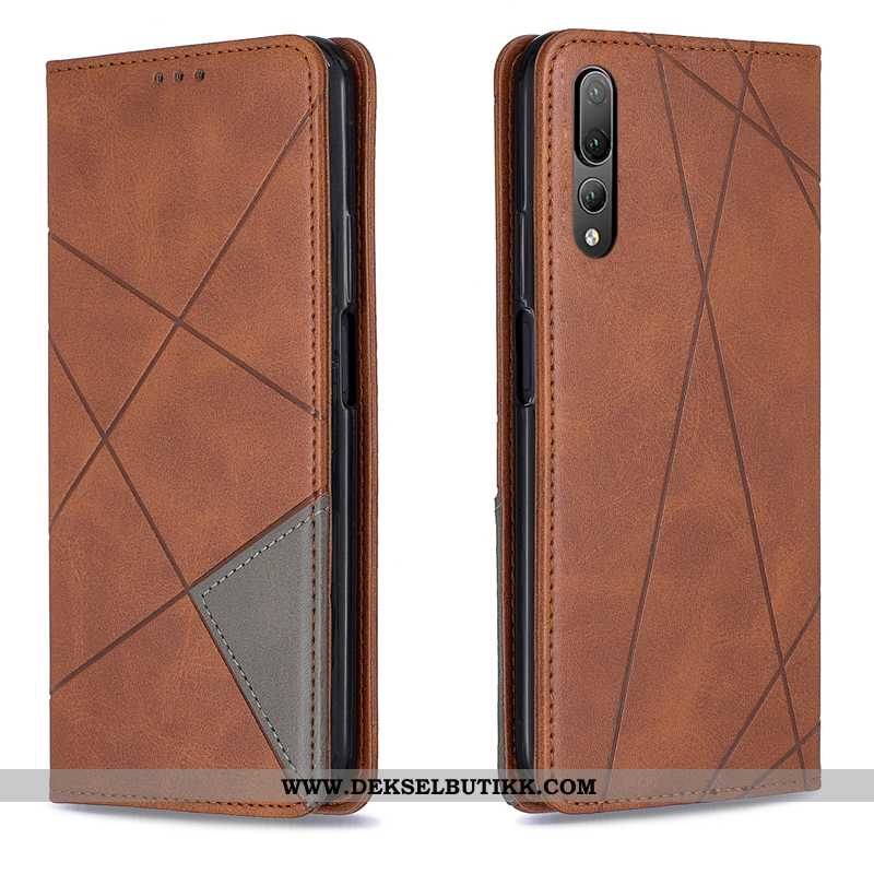 Deksel Huawei P20 Beskyttelse Mobiltelefon Orange Folio Oransje, Etui Huawei P20 Skinndeksel Tilbud