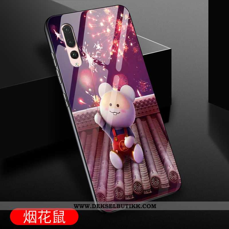 Deksel Huawei P20 Pro Beskyttelse Lilla Cartoon Rat, Etui Huawei P20 Pro Glass Tilbud