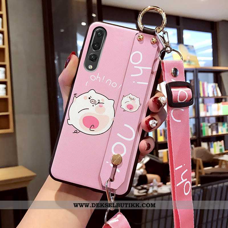 Deksel Huawei P20 Pro Trend Anti-fall Cartoon Rosa, Etui Huawei P20 Pro Myke Billig