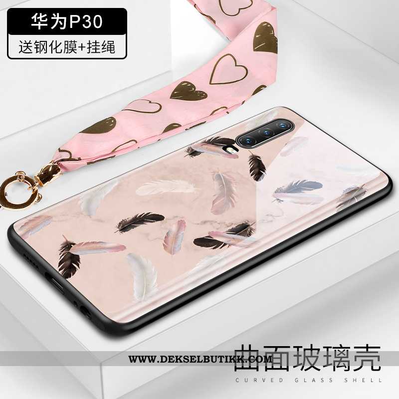 Deksel Huawei P30 Beskyttelse High End Etui Alt Inkludert Rosa, Huawei P30 Glass Tilbud