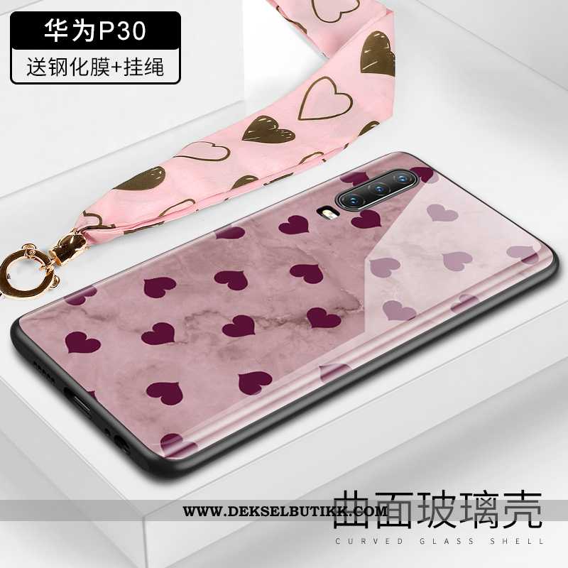 Deksel Huawei P30 Beskyttelse High End Etui Alt Inkludert Rosa, Huawei P30 Glass Tilbud