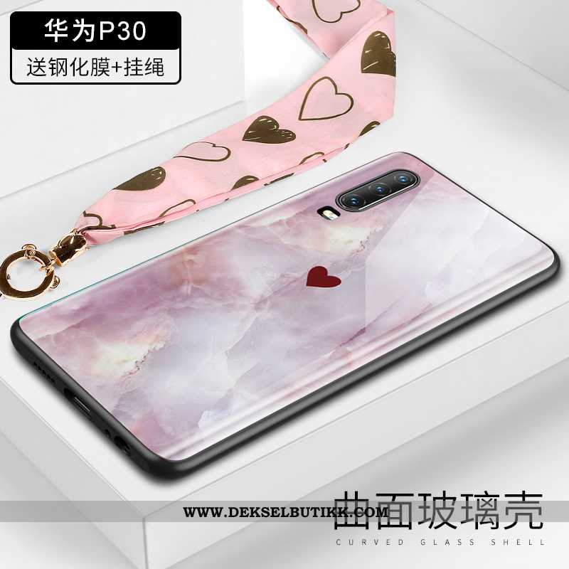 Deksel Huawei P30 Beskyttelse High End Etui Alt Inkludert Rosa, Huawei P30 Glass Tilbud