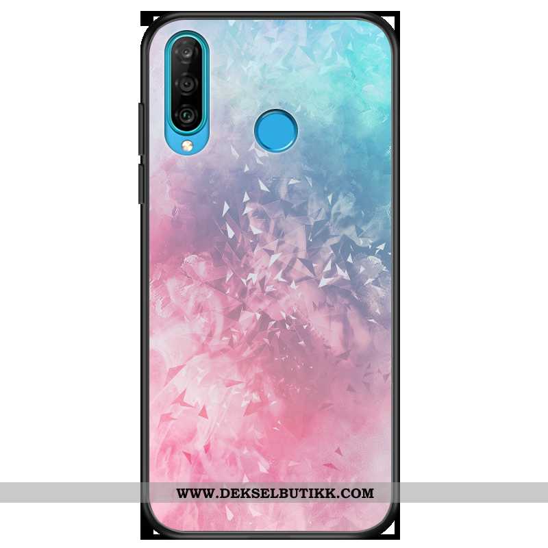 Deksel Huawei P30 Lite Cartoon Trend Rosa Mobiltelefon, Etui Huawei P30 Lite Vakker Rabatt