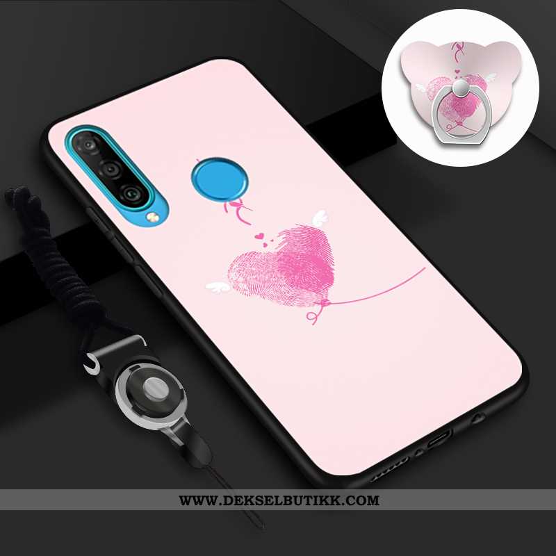 Deksel Huawei P30 Lite Cartoon Trend Rosa Mobiltelefon, Etui Huawei P30 Lite Vakker Rabatt