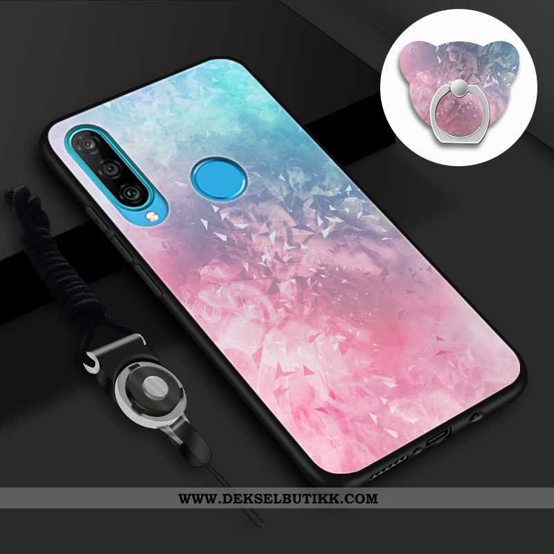 Deksel Huawei P30 Lite Cartoon Trend Rosa Mobiltelefon, Etui Huawei P30 Lite Vakker Rabatt