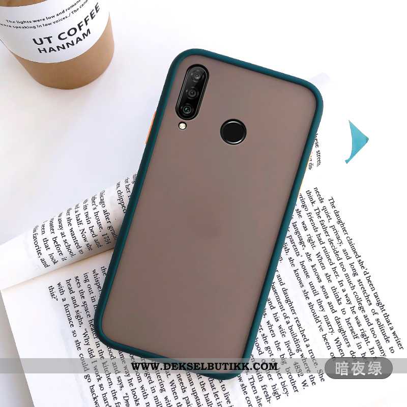 Deksel Huawei P30 Lite Kreativ Mobiltelefon Etui Silikon Hvitt, Huawei P30 Lite Trend Tilbud