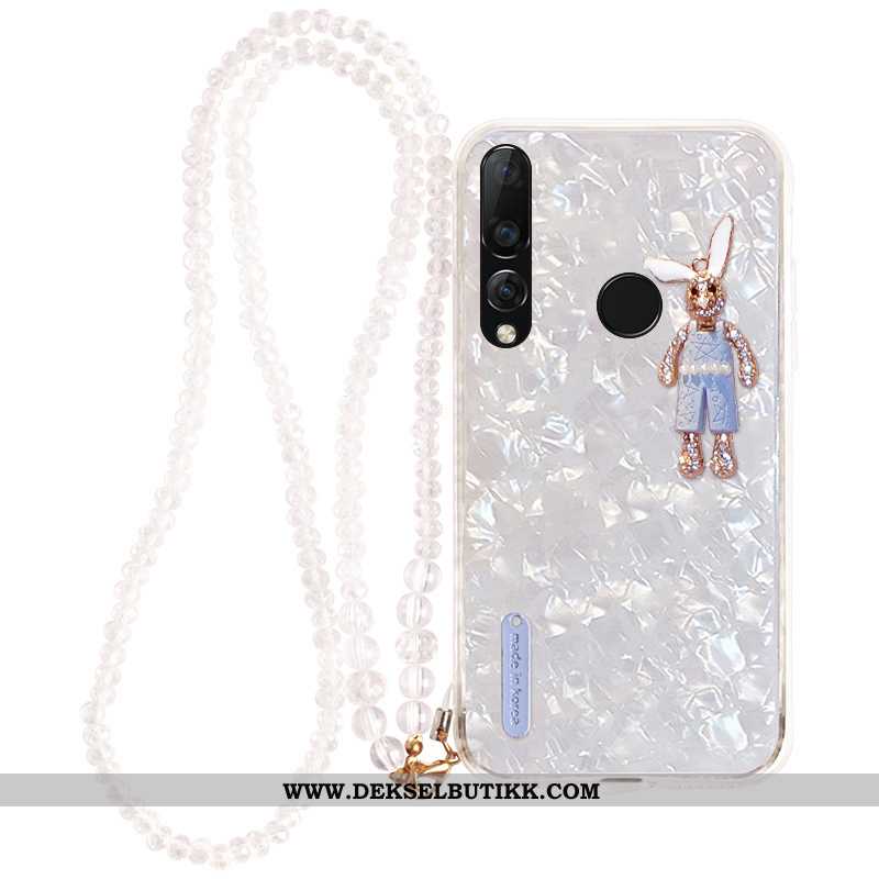 Deksel Huawei P30 Lite Mote Anti-fall Trend Mobiltelefon Hvitt, Etui Huawei P30 Lite Med Strass Tilb