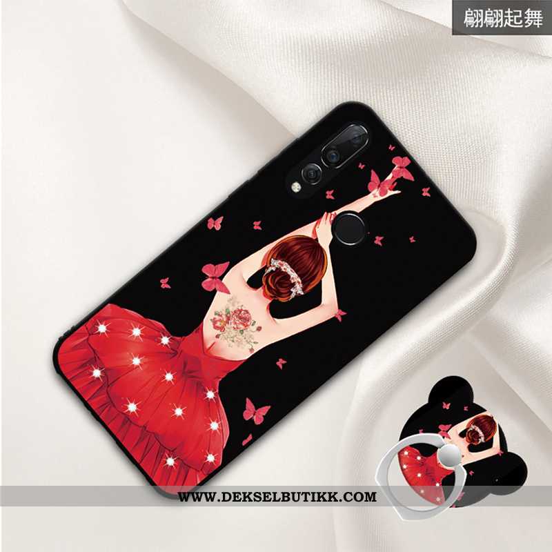 Deksel Huawei P30 Lite Xl Cartoon Mobiltelefon Anti-fall Svart, Etui Huawei P30 Lite Xl Trend Billig