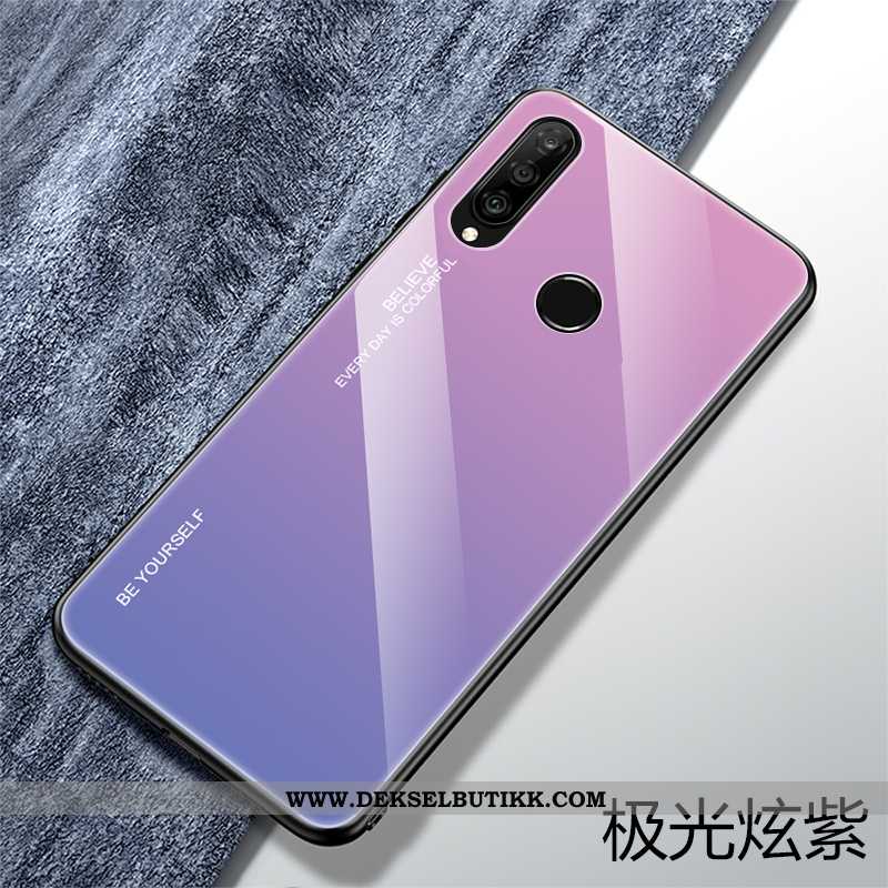 Deksel Huawei P30 Lite Xl Glass Etui Silikon Grønn, Huawei P30 Lite Xl Av Personlighet Tilbud